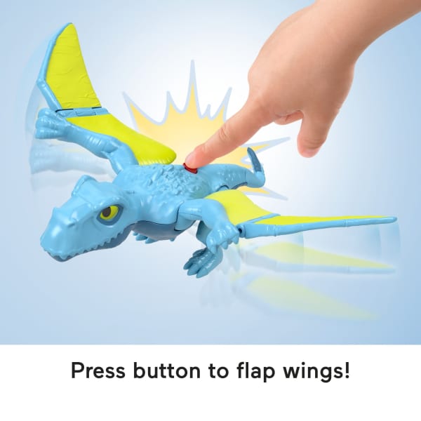Mattel Fisher-Price Imaginext Jurassic World Rebirth Dimorphodon Dinosaur Action Figure With Wing Motion