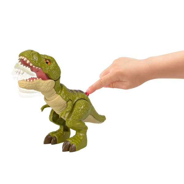 mattel Fisher-Price Imaginext Jurassic World Rebirth Tyrannosaurus Rex Dinosaur Action Figure With Motion
