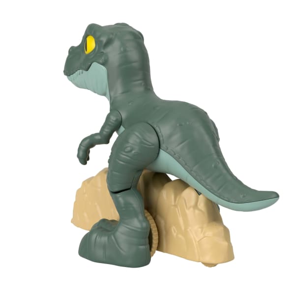 Mattel Fisher-Price Imaginext Jurassic World Tyrannosaurus Rex Dinosaur Toy With Wheels & Wiggling Motion