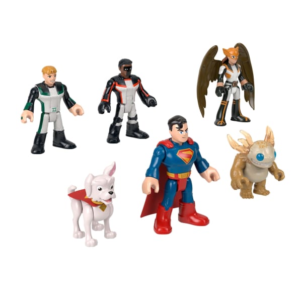 mattel Fisher-Price Imaginext Superman Action Figure Multipack With 6 Collectible 3-inch Characters