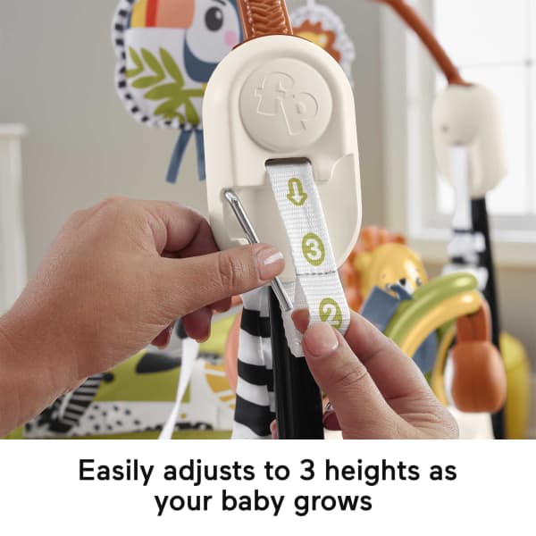 Mattel Fisher-Price Jumperoo Baby Activity Center With Lights Music And Sounds Palm Paradise