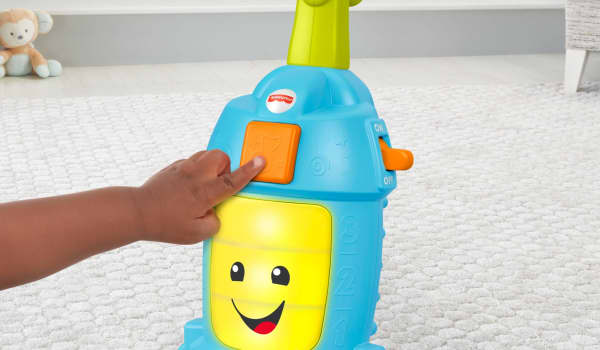 Mattel Fisher-Price Laugh & Learn Light-Up Learning Vacuum Electronic Toddler Push Toy