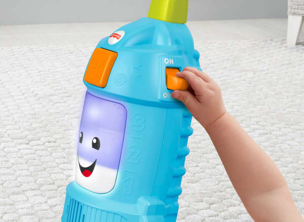 Mattel Fisher-Price Laugh & Learn Light-Up Learning Vacuum Electronic Toddler Push Toy