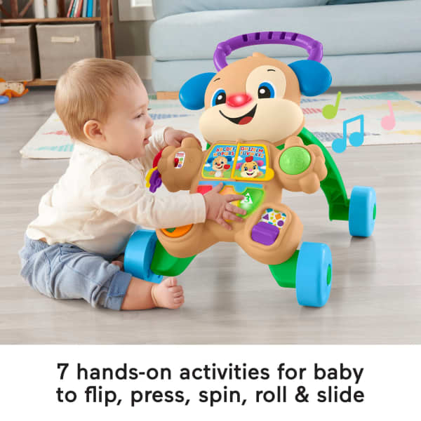 Mattel Fisher-Price Laugh & Learn Smart Stages Learn With Puppy Walker Baby & Toddler Toy