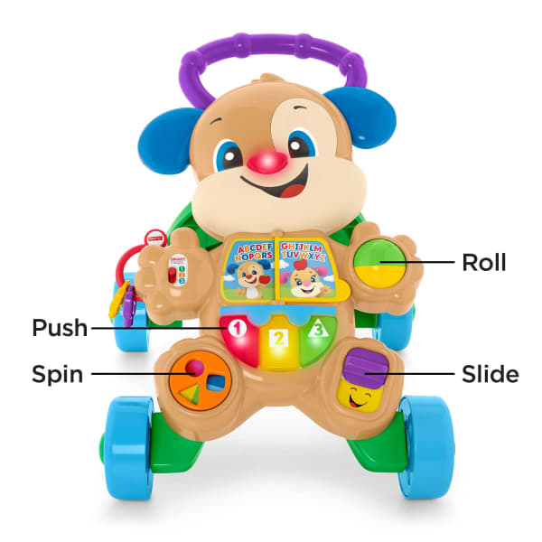Mattel Fisher-Price Laugh & Learn Smart Stages Learn With Puppy Walker Baby & Toddler Toy