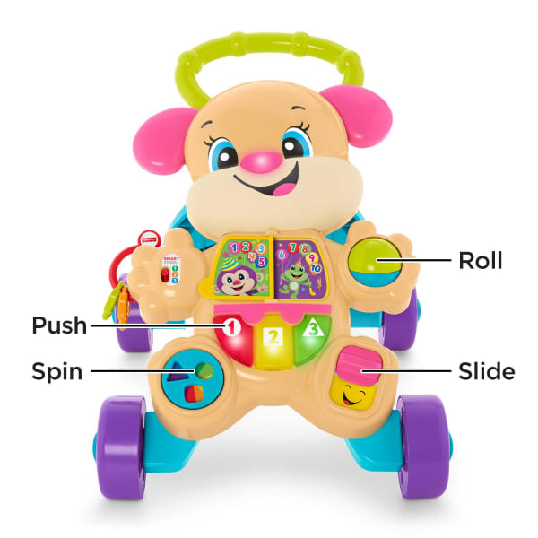 Mattel Fisher-Price Laugh & Learn Smart Stages Learn With Sis Walker Baby & Toddler Educational Toy