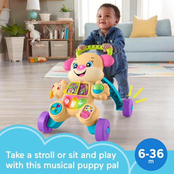 mattel Fisher-Price Laugh & Learn Smart Stages Learn With Sis Walker Baby & Toddler Educational Toy