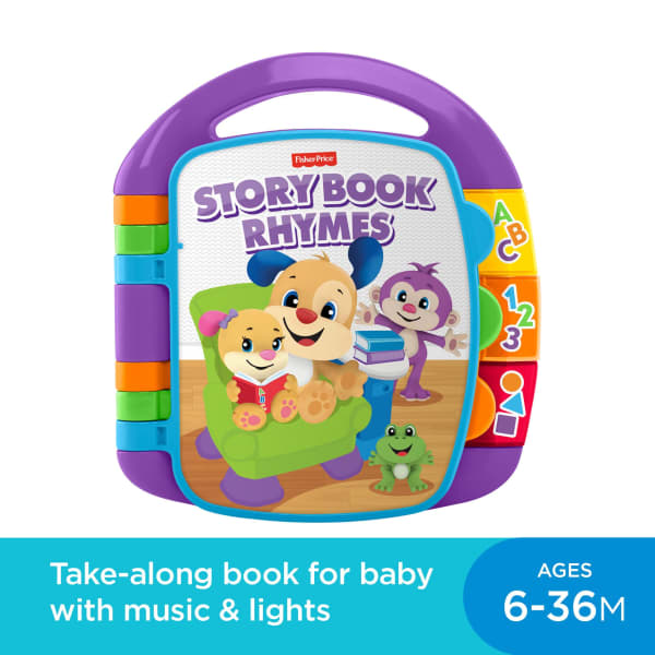 mattel Fisher-Price Laugh & Learn Storybook Rhymes Musical Electronic Learning Toy For Baby & Toddler