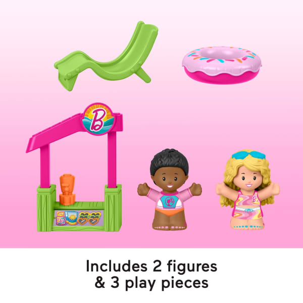 Mattel Fisher-Price Little People Barbie Beach House Toddler Playset With Figures & Accessories