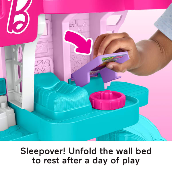 Mattel Fisher-Price Little People Barbie Beach House Toddler Playset With Figures & Accessories