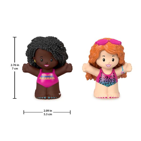 Mattel Fisher-Price Little People Barbie Swimming Figure Pack 2 Characters For Toddlers