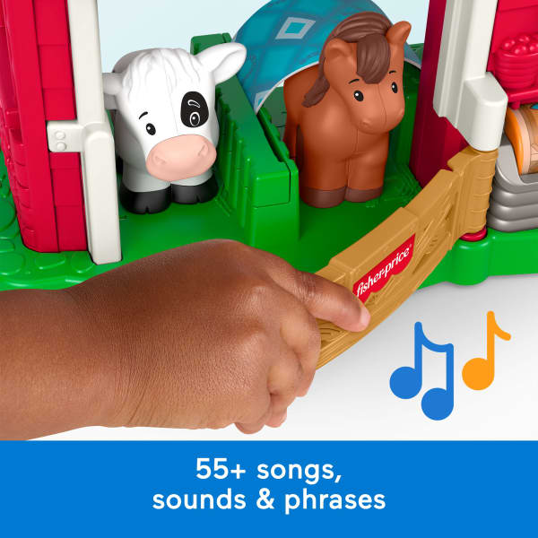 Mattel Fisher-Price Little People Caring Fun Animal Farm Playset Toddler Learning Toy Multilanguage Version
