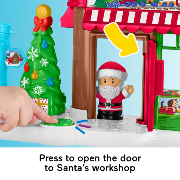 Mattel Fisher-Price Little People Christmas Wonderland Gift Set Playset With Figures For Toddlers