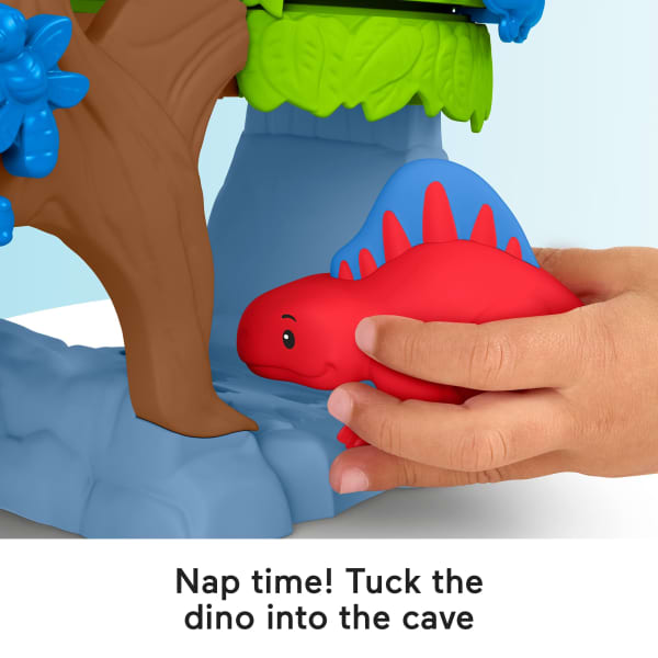 Mattel Fisher-Price Little People Dinosaur Hatch & Slide Playset Toddler Toy With 2 Figures