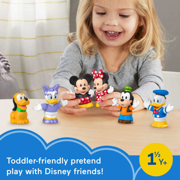 Mattel Fisher-Price Little People Disney Mickey & Friends 6-Piece Figure Set For Toddlers & Kids