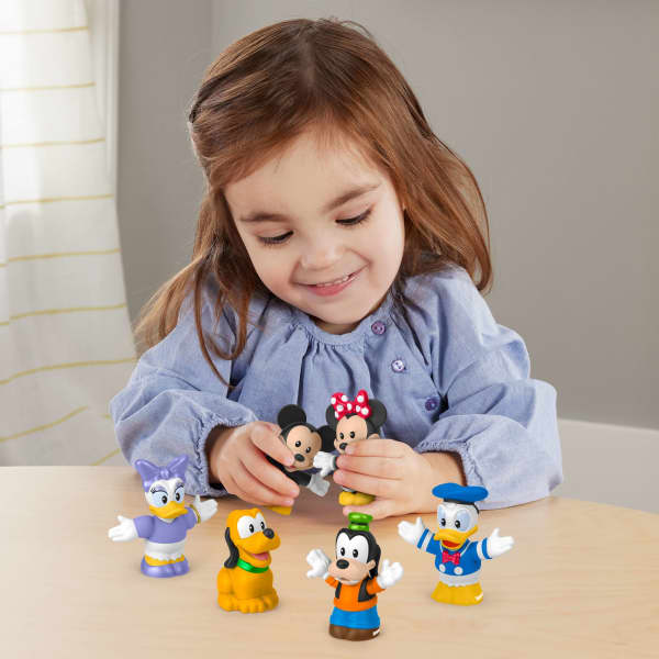 mattel Fisher-Price Little People Disney Mickey & Friends 6-Piece Figure Set For Toddlers & Kids