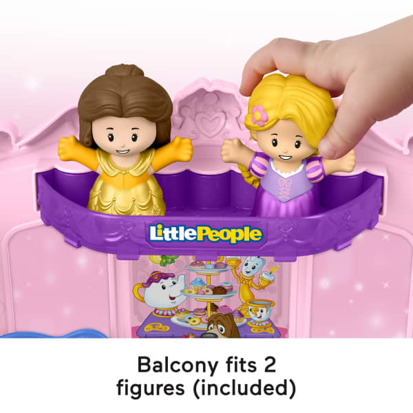 Mattel Fisher-Price Little People Disney Princess Pull-Along Musical Carriage Toddler Toy With 2 Figures