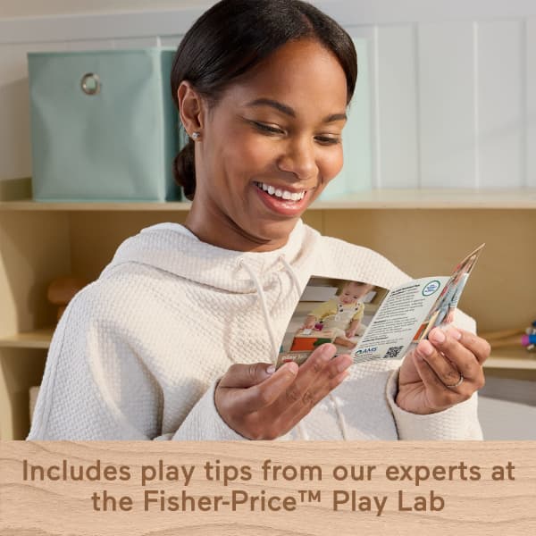 Mattel Fisher-Price Montessori Wooden Sort & Find Object Permanence Box Baby Learning Toy