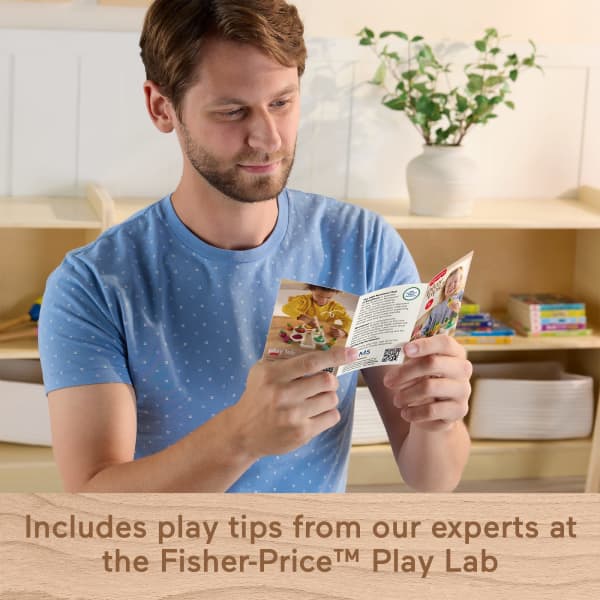 Mattel Fisher-Price Montessori Wooden Sorting Tree Learning Toy & Play Tips For Toddlers 12 Wood Pieces