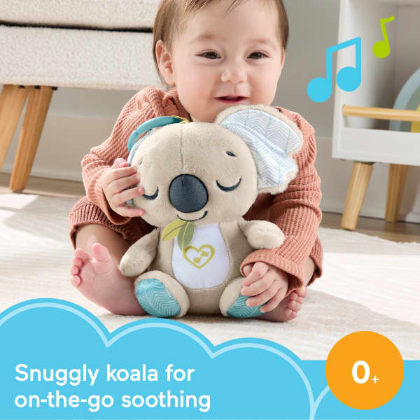 mattel Fisher-Price On-The-Go Koala Soother Toy Plush Portable Sound Machine For Newborns