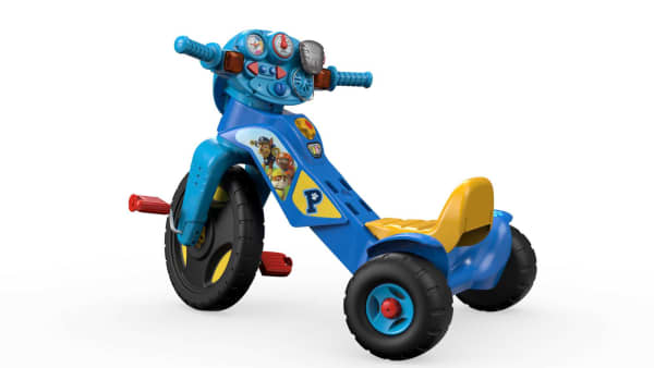 Mattel Fisher-Price Paw Patrol Lights & Sounds Trike Push & Pedal Ride-On Toddler Tricycle