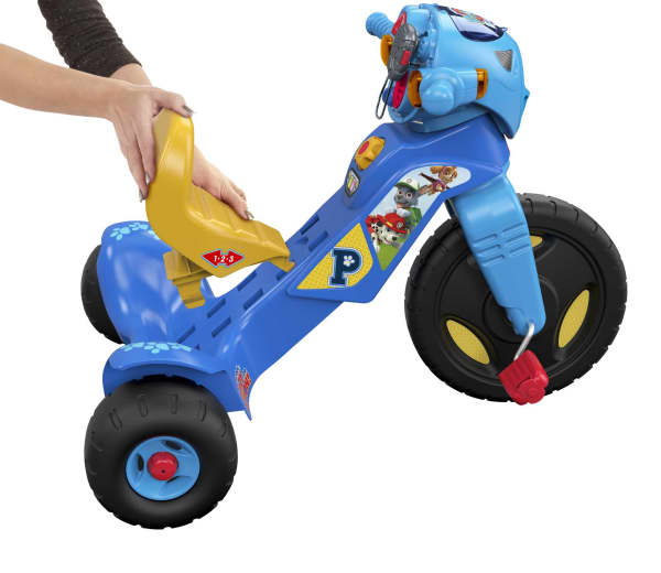 mattel Fisher-Price Paw Patrol Lights & Sounds Trike Push & Pedal Ride-On Toddler Tricycle
