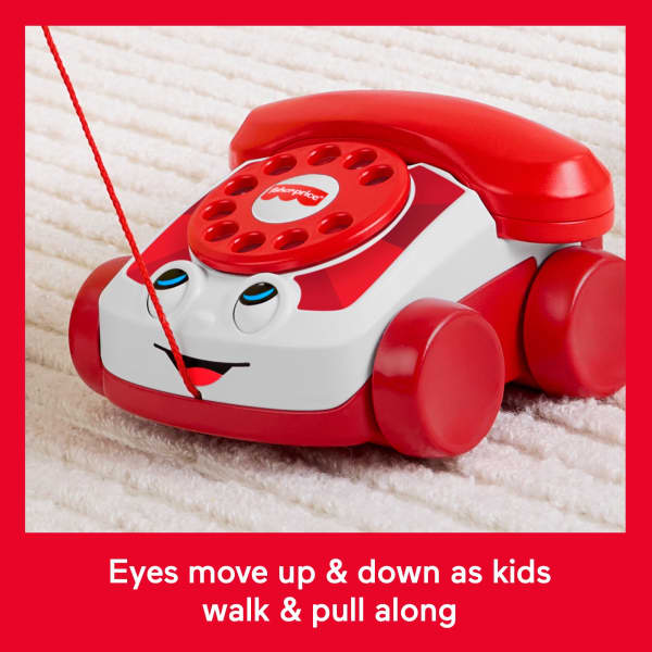 Mattel Fisher-Price Red Chatter Telephone Baby & Toddler Pull Toy Mattel 80Th Anniversary Edition