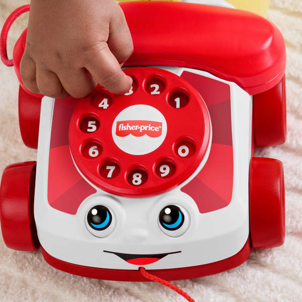 Mattel Fisher-Price Red Chatter Telephone Baby & Toddler Pull Toy Mattel 80Th Anniversary Edition