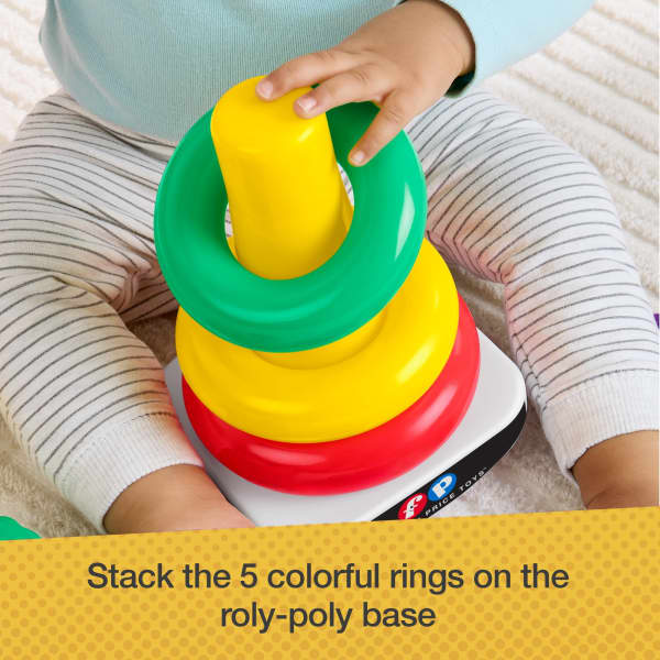 Mattel Fisher-Price Rock-A-Stack & Snap Lock Beads Baby Toy Set Mattel Replay The Classics Collection
