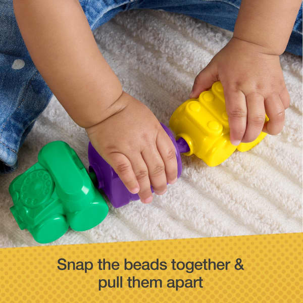 Mattel Fisher-Price Rock-A-Stack & Snap Lock Beads Baby Toy Set Mattel Replay The Classics Collection