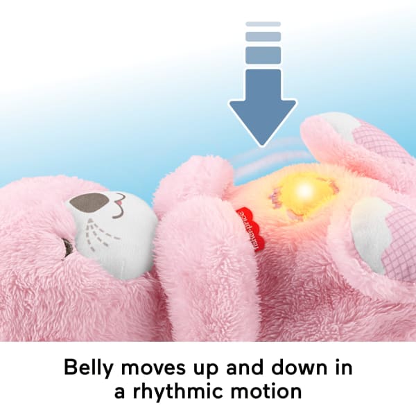 Mattel Fisher-Price Soothe 'n Snuggle Otter Pink Plush Baby Toy Sound Machine With Breathing Motion