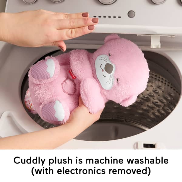Mattel Fisher-Price Soothe 'n Snuggle Otter Pink Plush Baby Toy Sound Machine With Breathing Motion