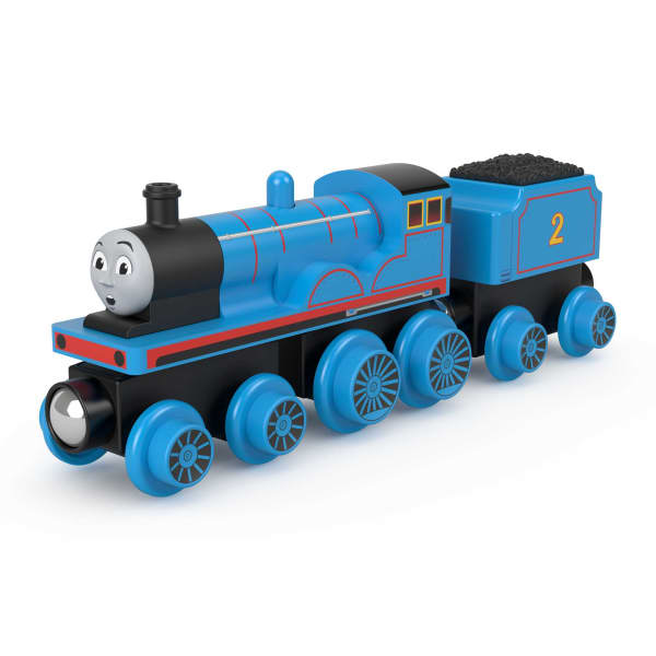 Mattel Fisher-Price Thomas & Friends Wooden Railway Edward Engine And Coal-Car