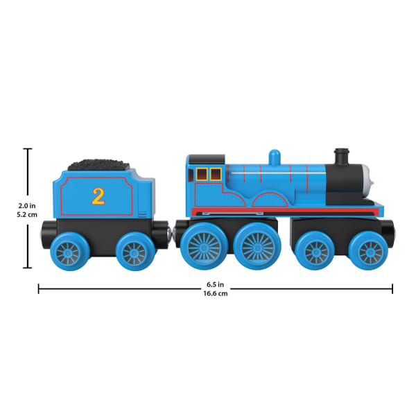 Mattel Fisher-Price Thomas & Friends Wooden Railway Edward Engine And Coal-Car