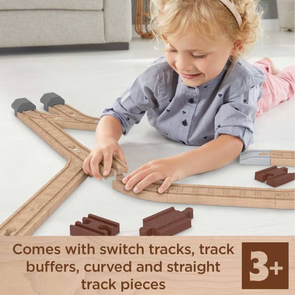 mattel Fisher-Price Thomas & Friends Wooden Railway Expansion Clackety Track Pack