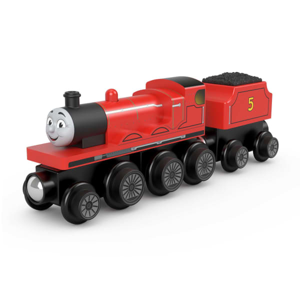 Mattel Fisher-Price Thomas & Friends Wooden Railway James Engine And Coal-Car