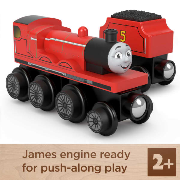 mattel Fisher-Price Thomas & Friends Wooden Railway James Engine And Coal-Car
