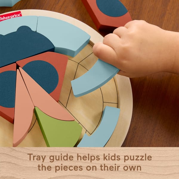 Mattel Fisher-Price Tiny Garden Wooden Lady Bug Jigsaw Puzzle For Kids Developmental Play 18 Wood Pieces