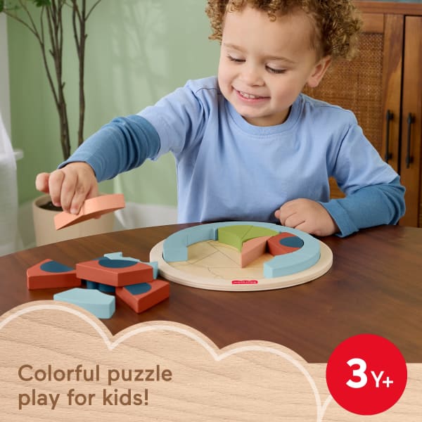 mattel Fisher-Price Tiny Garden Wooden Lady Bug Jigsaw Puzzle For Kids Developmental Play 18 Wood Pieces