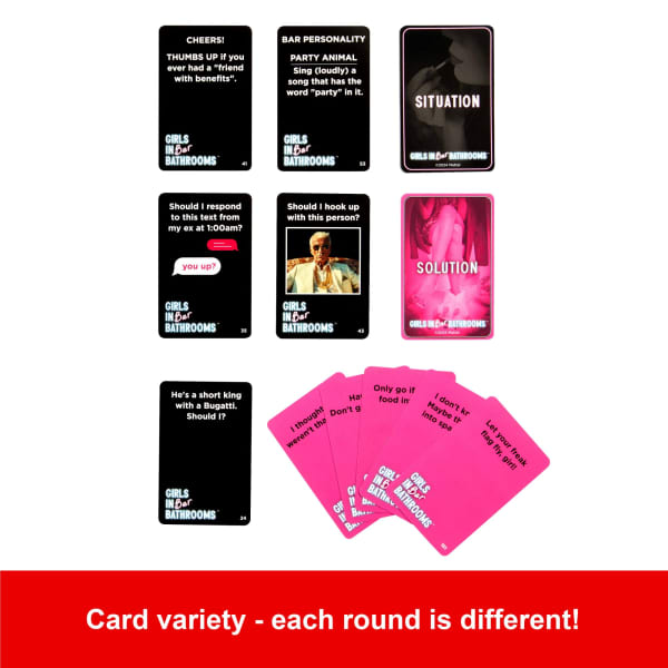 Mattel Girls In Bar Bathrooms Adult Party Game For Girls And Bachelorette Parties For Hilarious Game Night Memories