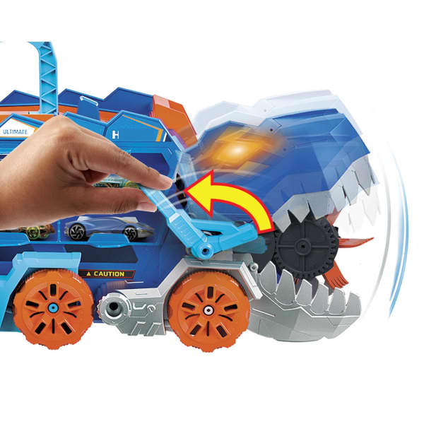 Mattel Hot Wheels City Pista De Brinquedo Super Reboque De T-Rex