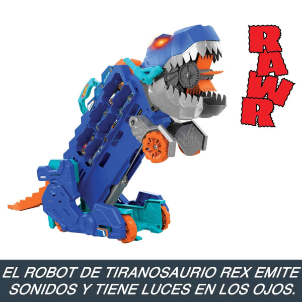 Mattel Hot Wheels City Pista De Juguete Súper Remolque De T-Rex