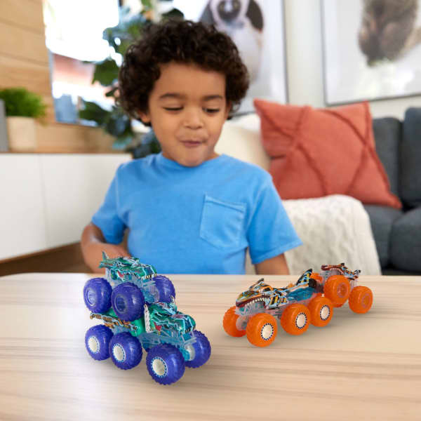 mattel Hot Wheels-Gros Camion Monster Trucks Power Smashers-Coffret