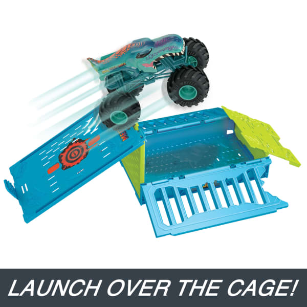 Mattel Hot Wheels Monster Trucks 1:24 MEGA-Wrex Oversized Crash Cage
