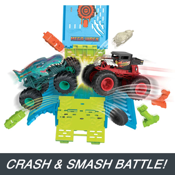 Mattel Hot Wheels Monster Trucks 1:24 MEGA-Wrex Oversized Crash Cage