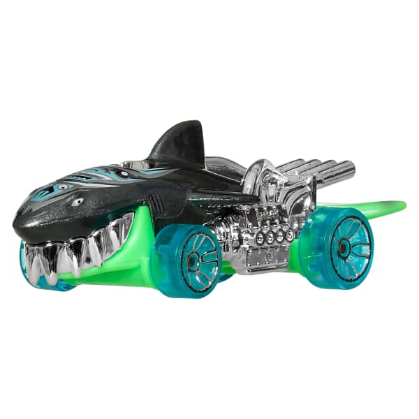Mattel Hot Wheels Monster Trucks Sharks Vs Dinos Multipack With 2 Big Rigs 2 Toy Trucks & 2 Toy Cars