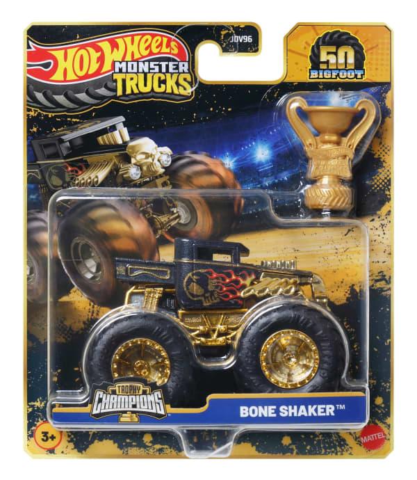 Mattel Hot Wheels Monster Trucks Vehículo De Juguete Auto Sorpresa Campeonato De Bigfoot Escala 1:64