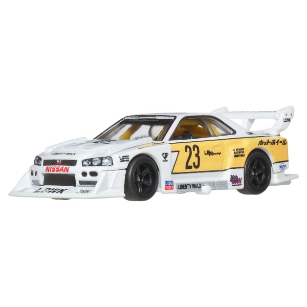 mattel Hot Wheels Premium Car Culture Silhouettes Lb-Er34 Super Silhouette Nissan Skyline 1:64 Scale Car