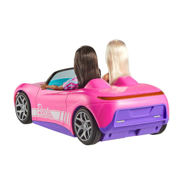 Mattel Hot Wheels RC Barbie Convertible & 2 Barbie Dolls Battery-Powered Remote-Control Toy Car