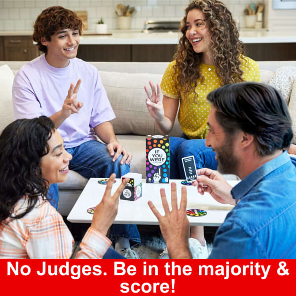 Mattel If You Were A Party Game For Adults With Ridiculous Questions & Finger Voting For 3 To 8 Players
